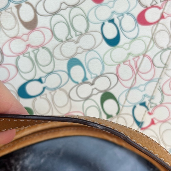 Coach Chelsea Heritage Signature Stripe Hobo No.C1069-F15138 - Picture 7 of 16